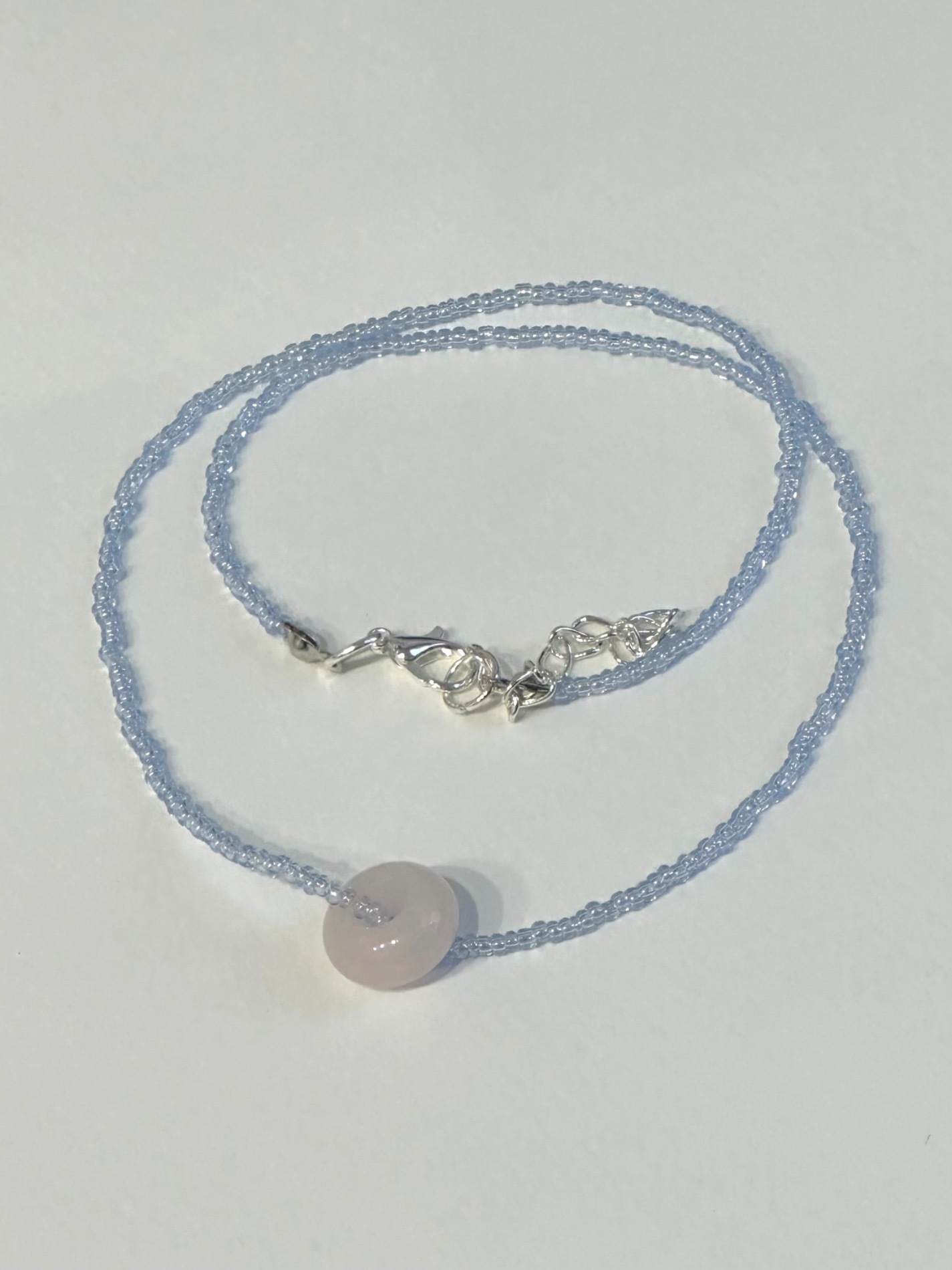 Blue round Necklace